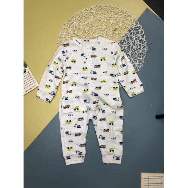 Bộ Litibaby trắng hình ôtô