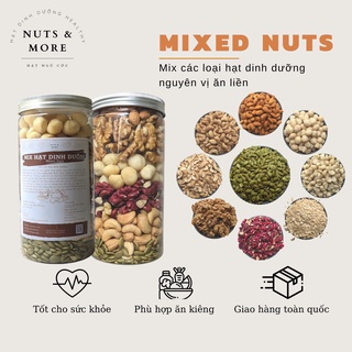 Mix 7 loại hạt 500G không yến mạch nguyên vị ăn liền
