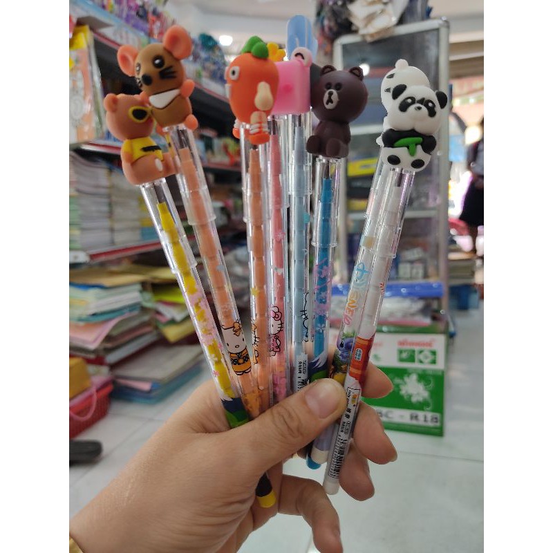 Bút chì khúc hình dễ thương