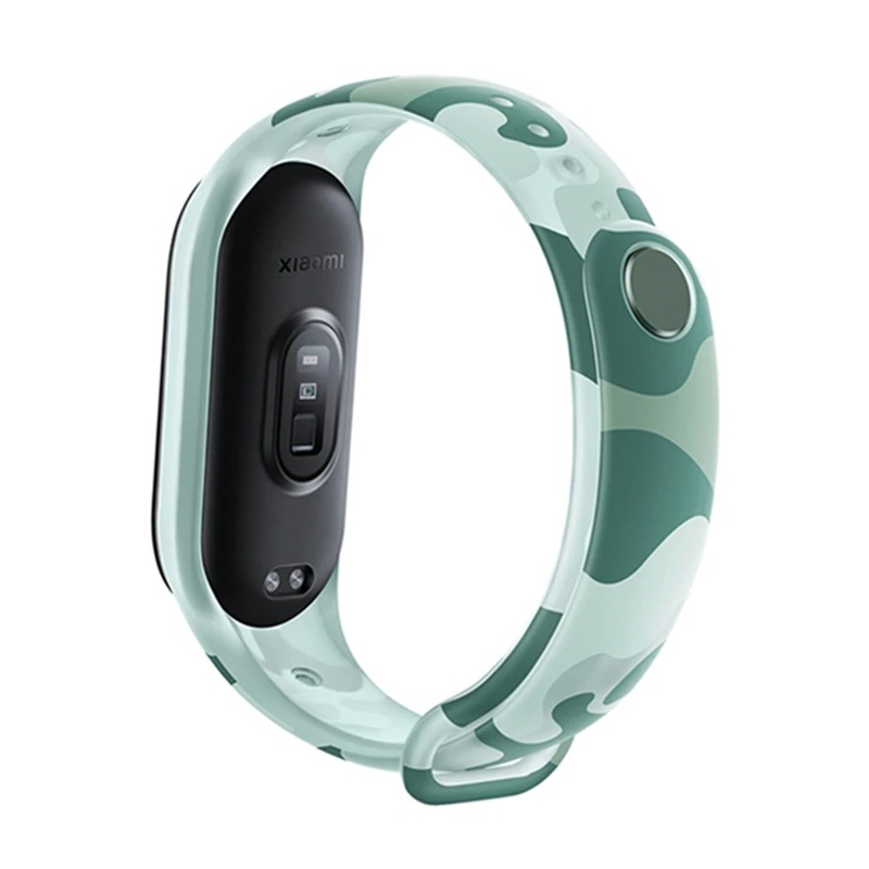 Dây Đeo Silicon Mềm Họa Tiết Rằn Ri Nhiều Màu Cho Đồng Hồ Thông Minh Xiaomi Miband Mi Band 3 4 5 6 7