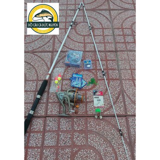 Bộ combo cần câu 2m4 và máy 6000