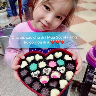 Socola Valentine Handmade loại nhỡ, viết chữ theo yêu cầu
