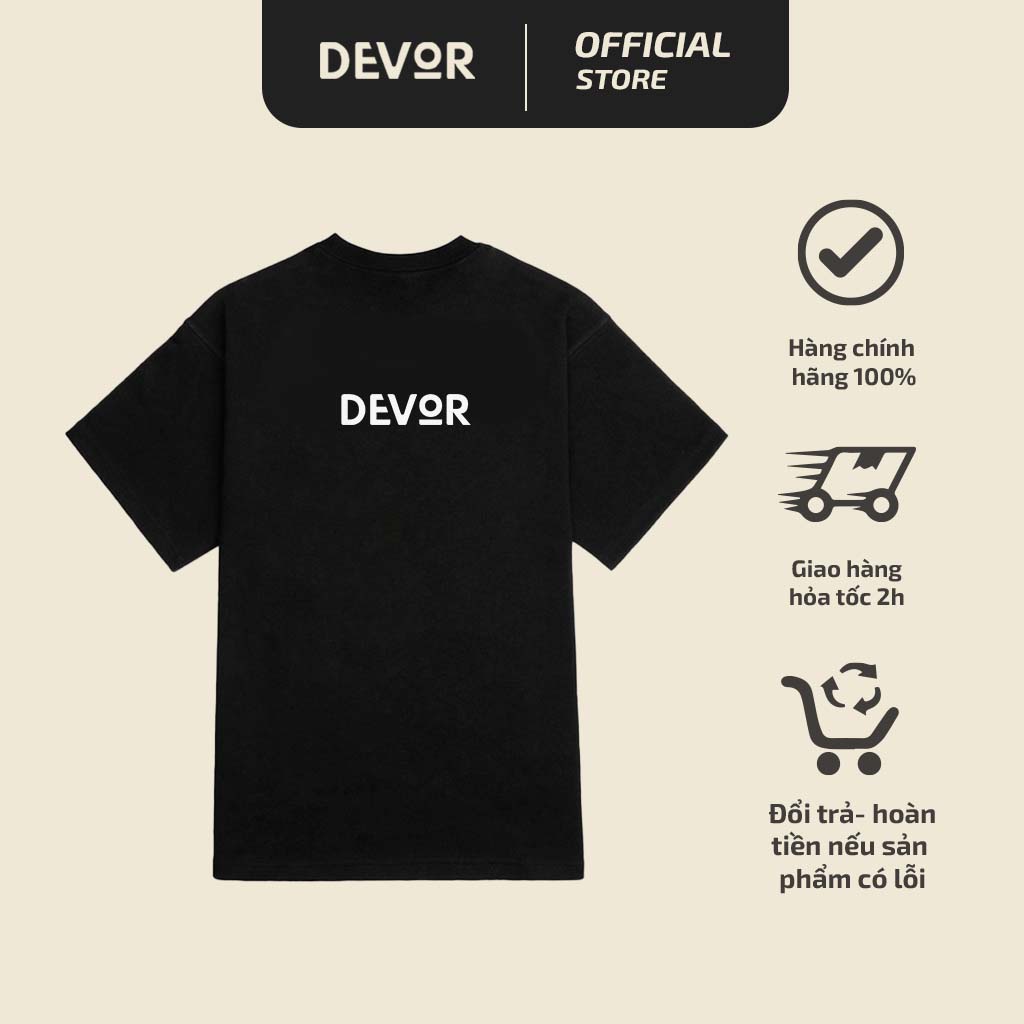 Áo Thun DEVOR Basic , Áo Phông From Rộng - Cottom 265GSM