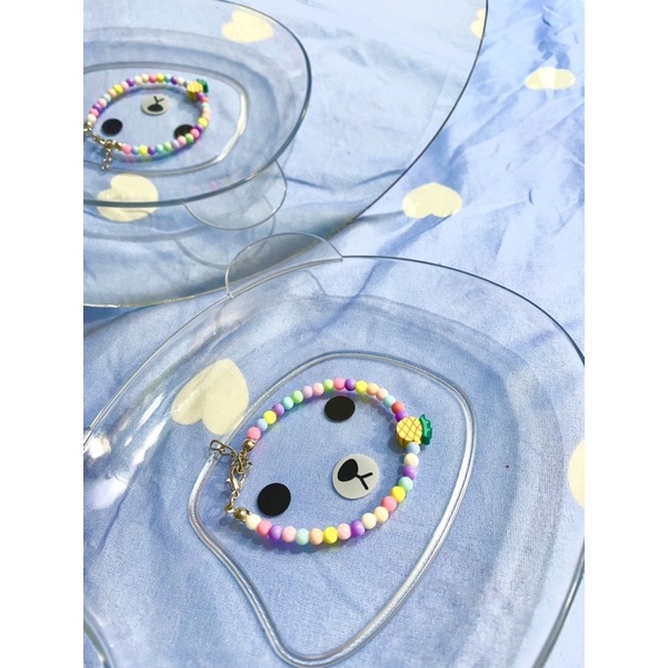 Vòng tay kẹo ngọt mặt trái cây các loại🤩👉🍅🥥🍌🍏