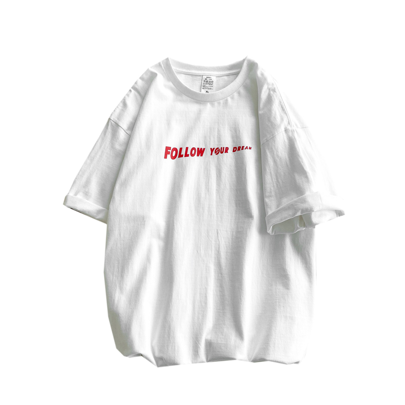 Áo Thun Tay Ngắn Dáng Rộng Mẫu 2021 Phong Cách Hàn Quốc Năng Động Cho Nam