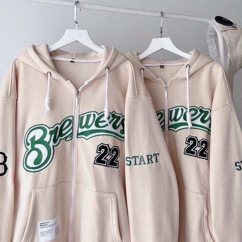 [ Rẻ vô địch ] Áo khoác nỉ form rộng mũ hai lớp - B22