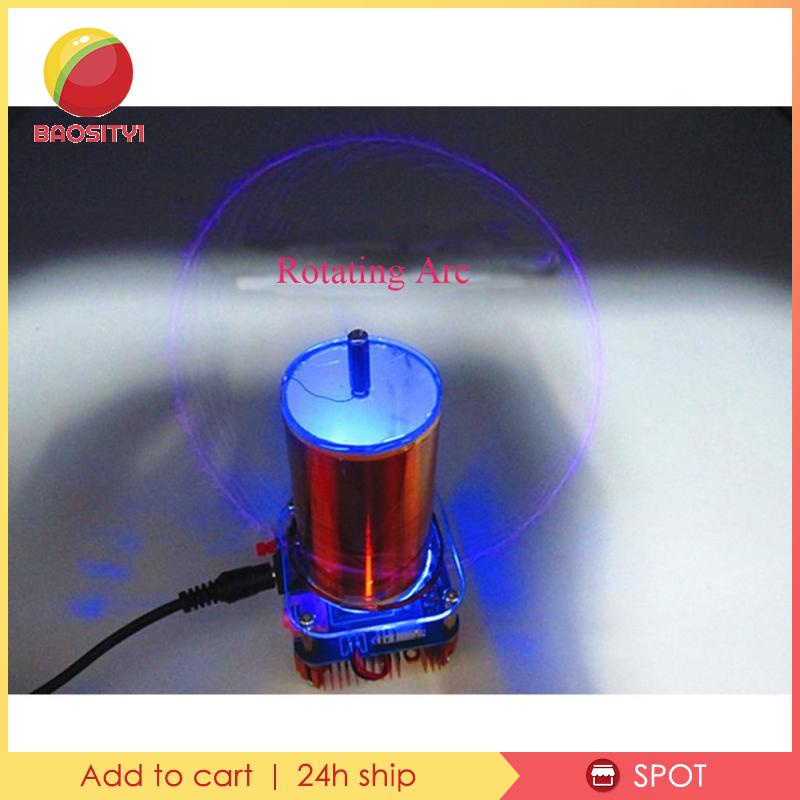[Baosity1] Cuộn Dây Tesla Mini Xoay Được Phát Nhạc SSTC Kèm Bộ Dụng Cụ Tự Làm Có Đèn