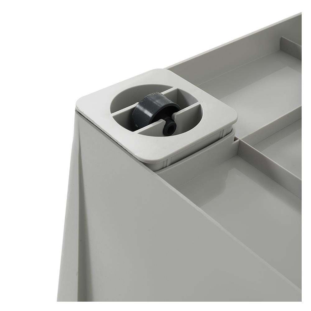 HomeBase STACKO Hộp đựng đồ bằng nhựa Thái Lan AMATAS 43L 39.2X58.2X28cm màu xám