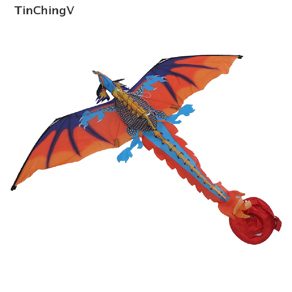 Diều Hình Rồng Bay 3D Bằng Nylon Kích Thước Lớn Kèm 100m Dây Đồ Chơi Gia Đình