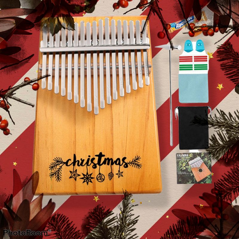 Đàn kalimba giáng sinh merry christmas phiên bản giới hạn Tonic- GS001 Hàng chính hãng Tặng kẹo Alpenliebe cho bé