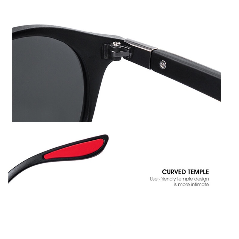 Kính Chống Nắng Phân Cực Mặt Vuông Chống Tia UV400 Phong Cách Thể Thao Thời Trang Cho Nam Và Nữ