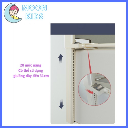 [ Freeship ] Thanh Chắn Giường Bellybaby Điều Chỉnh Độ Cao ( 1 Hộp 1 Thanh )