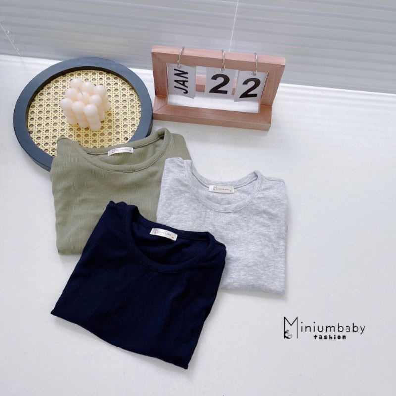 [MINIUMBABY] Bộ Đồ Thun Tăm Sát Nách Siêu Mềm Mịn Co Dãn Cho Bé Ngày Hè Năng Động