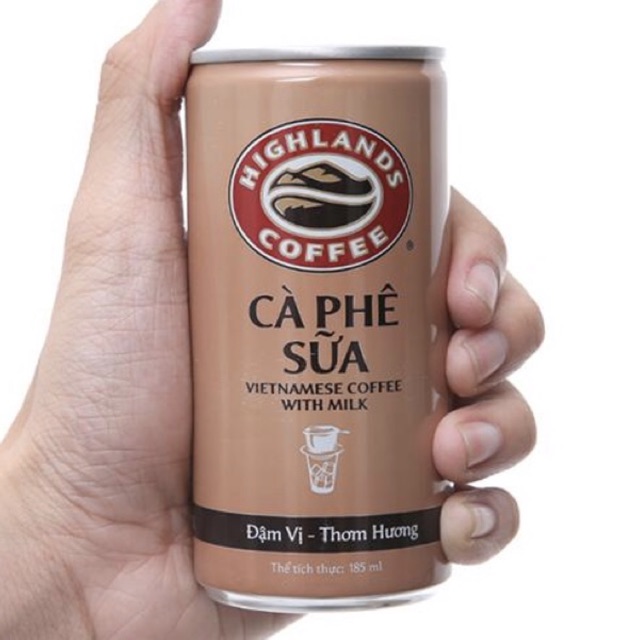 Thùng 24 Lon Cà Phê Highlands Cofee 185ml/lon