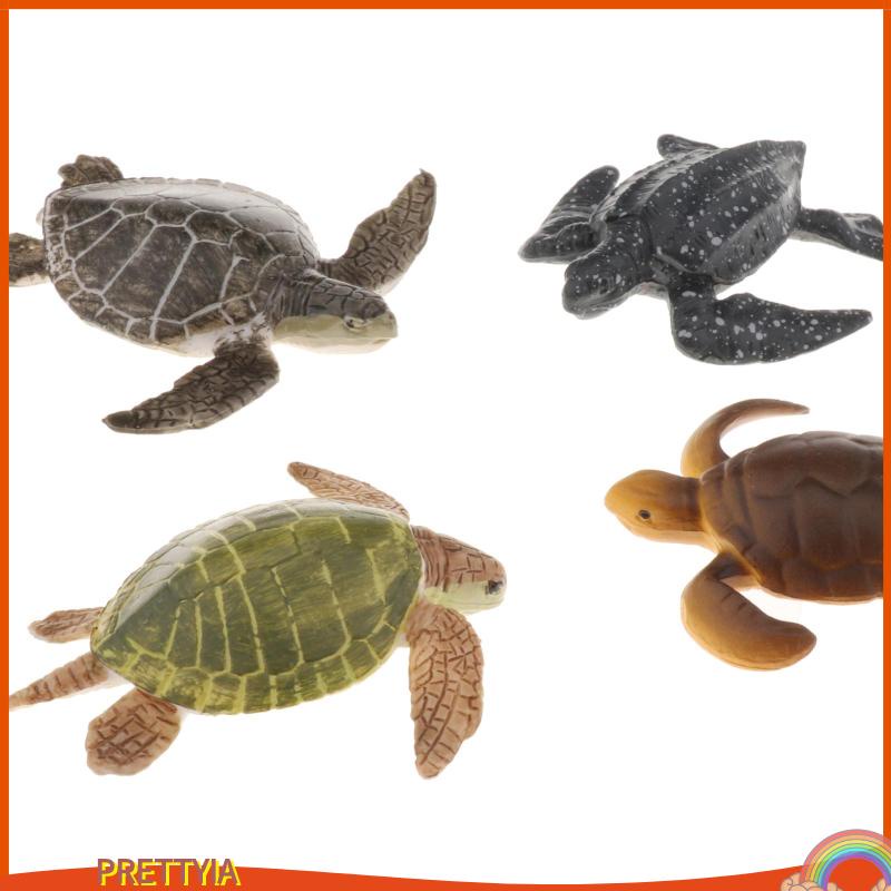 Bộ 4 đồ chơi động vật biển bằng nhựa xinh xắn dành cho bé