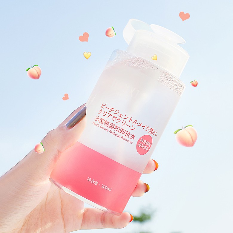 Nước Tẩy Trang, Chai Nước Tẩy Trang Không Cồn Làm Sạch Sâu, Dưỡng Ẩm Nhẹ Dịu Tinh Chất Đào Heyxi 300ML | BigBuy360 - bigbuy360.vn