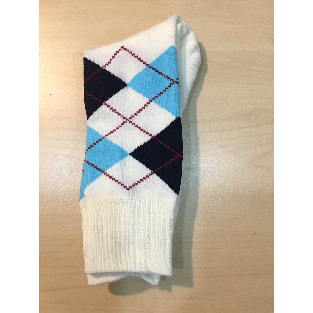 Tất cao cổ nam hoạ tiết quả trám, Tất giày tây nam cao cấp phong cách Châu Âu