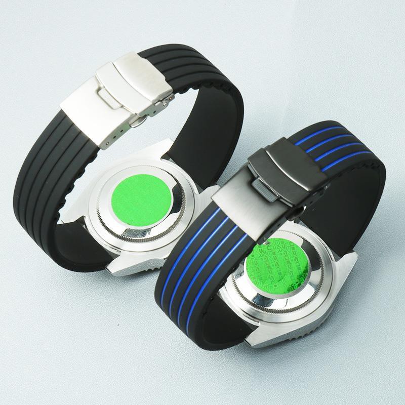 （Bolanxun） Dây đeo Tissot 1853 cao su nguyên bản chống thấm nước Tudor PRC200T085T055T095 Leloc 19mm