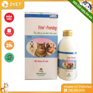 Chăm Sóc Thú Cưng - Vime F-R-O-N-D-O-G - Loại Ve - Rận - Bọ Chét Ở Thú Cưng - Dạng Xịt - Dung Tích 250ml