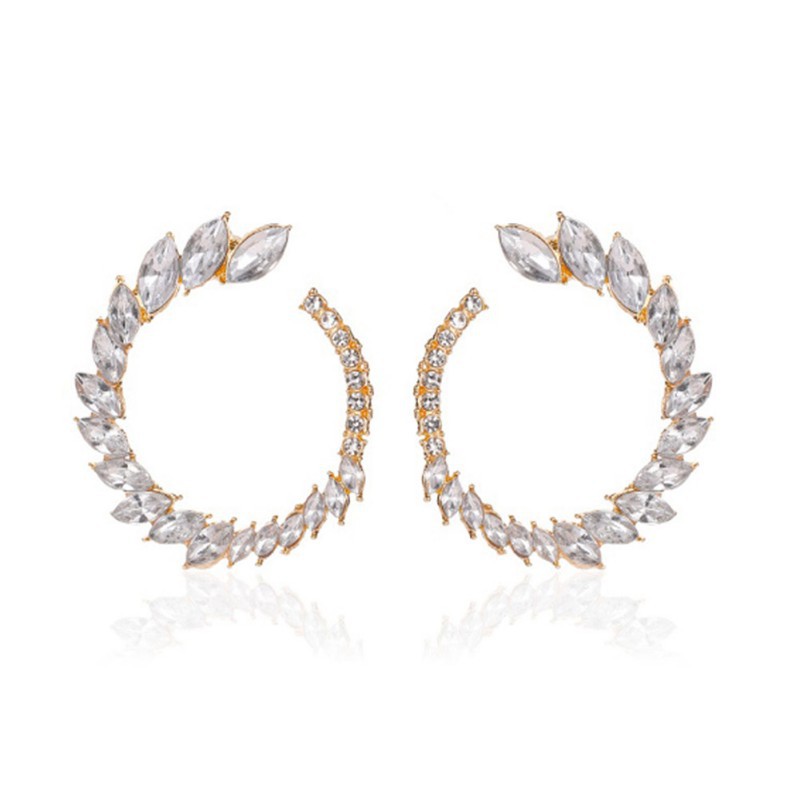 Đôi Khuyên Tai Đính Đá Thời Trang Cho Nữ