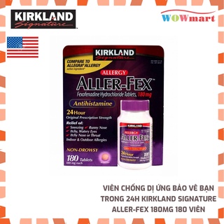 Viên chống dị ứng bảo vệ bạn trong 24h Kirkland Signature Aller-Fex 180mg 180 viên