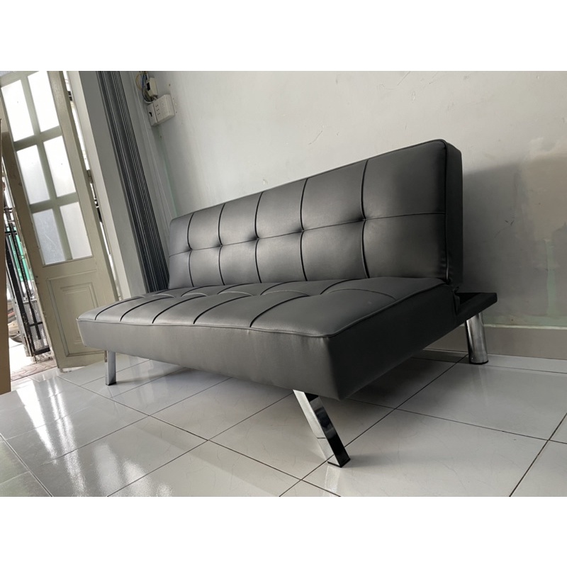 Ghế Sofa Giường  - Sofa Bed bọc da simili chân Inox