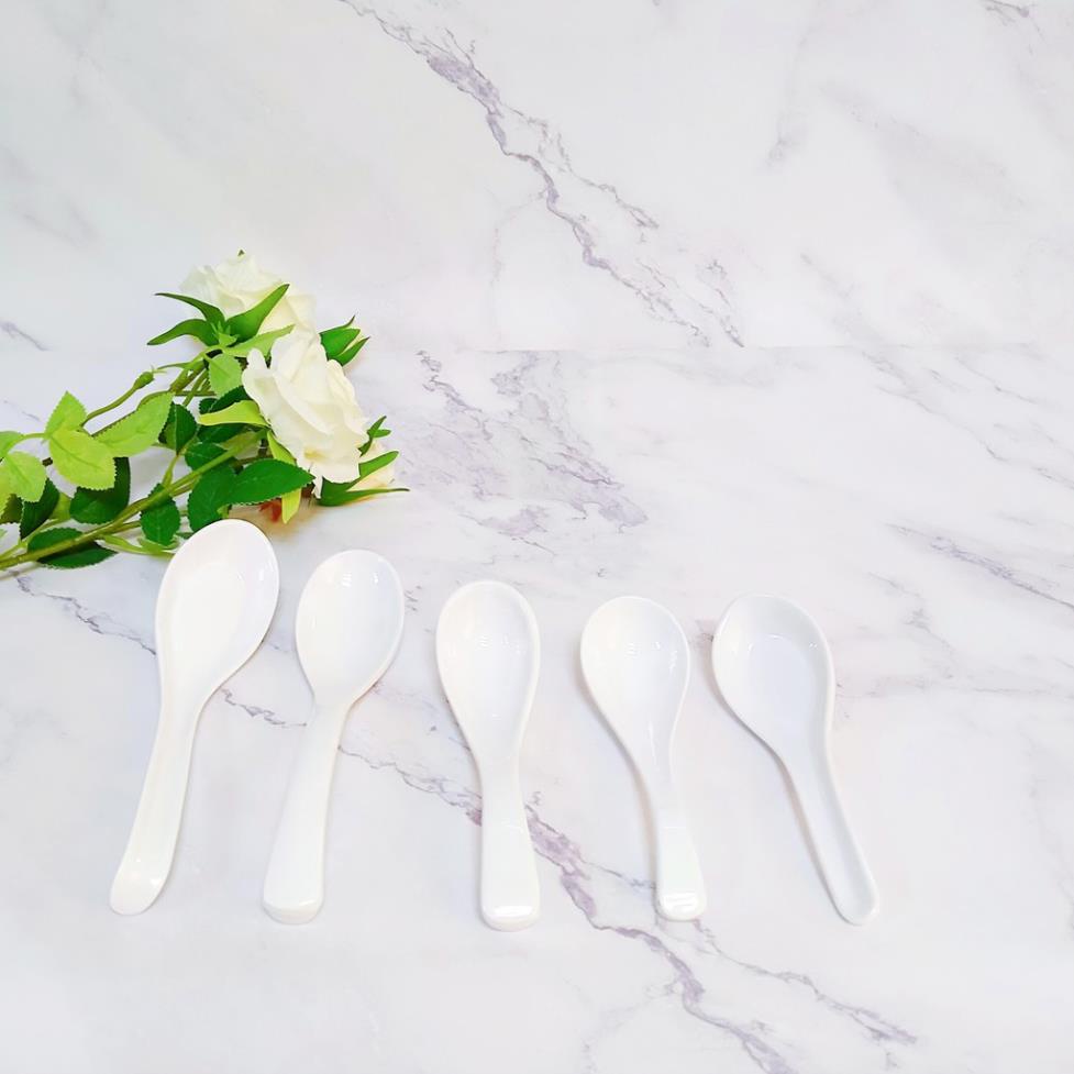 (HÀNG ĐẸP) Thìa muỗng Superware Nhựa phíp 100% melamine Trắng