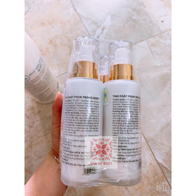 Tinh chất phun trắng , huyết yến phun trắng dùng trong máy phun