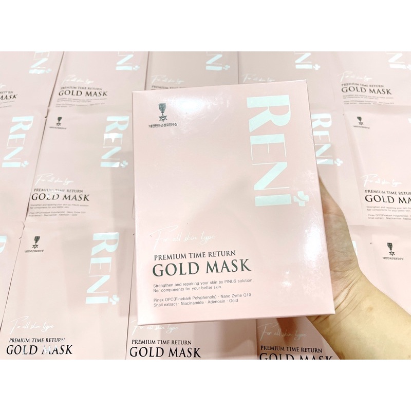 Mặt Nạ Tinh Chất Vàng Cao Cấp Reni Time Return Gold Mask - 28g