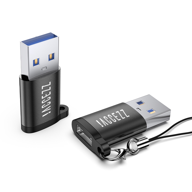 ACCEZZ  Bộ chuyển đổi OTG USB sang Type-C Bộ chuyển đổi nữ Đầu nối bộ sạc máy tính bảng