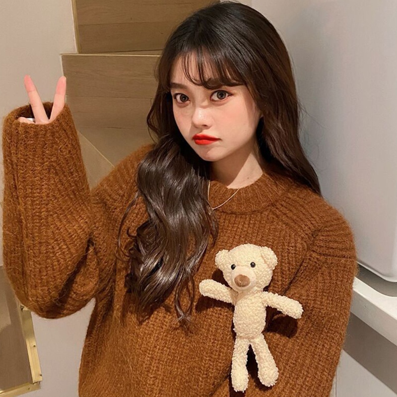 Trâm Cài Tóc Hình Gấu Bông 3D Dễ Thương