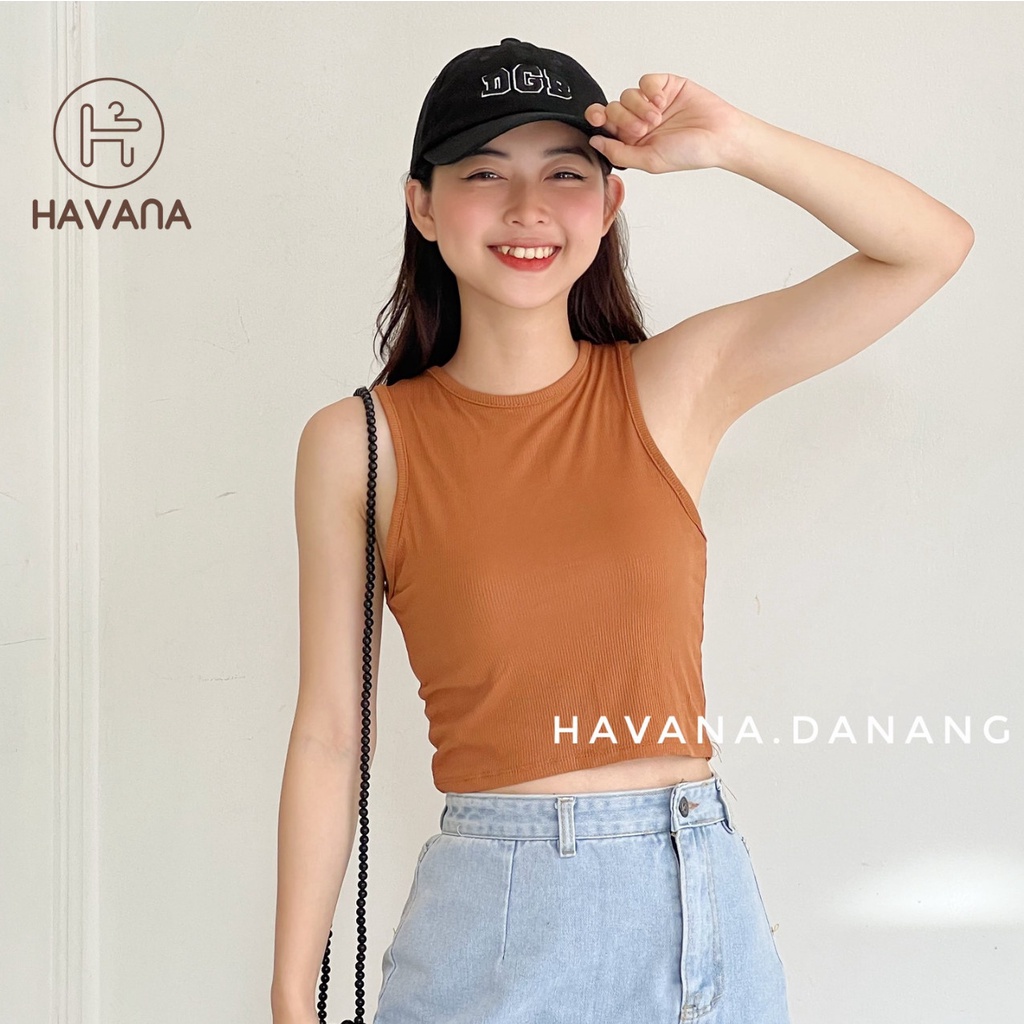 Áo ba lỗ nữ, croptop sát nách nữ ôm body AE180