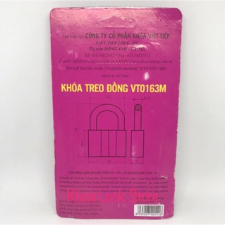 Ổ khoá Việt Tiệp 6 phân VT0163M