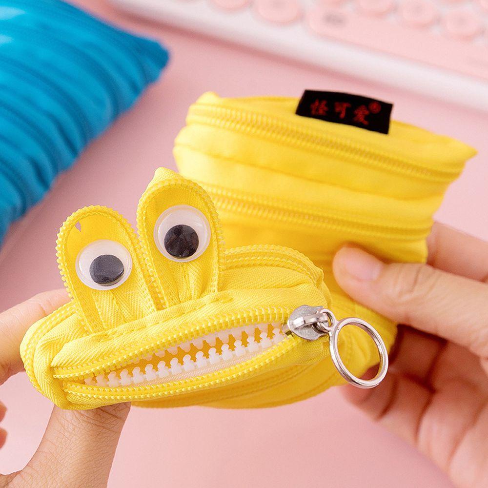 Aaron1 Túi Đựng Bút Chì Sức Chứa Lớn Có Dây Kéo Sáng Tạo 1 Cái