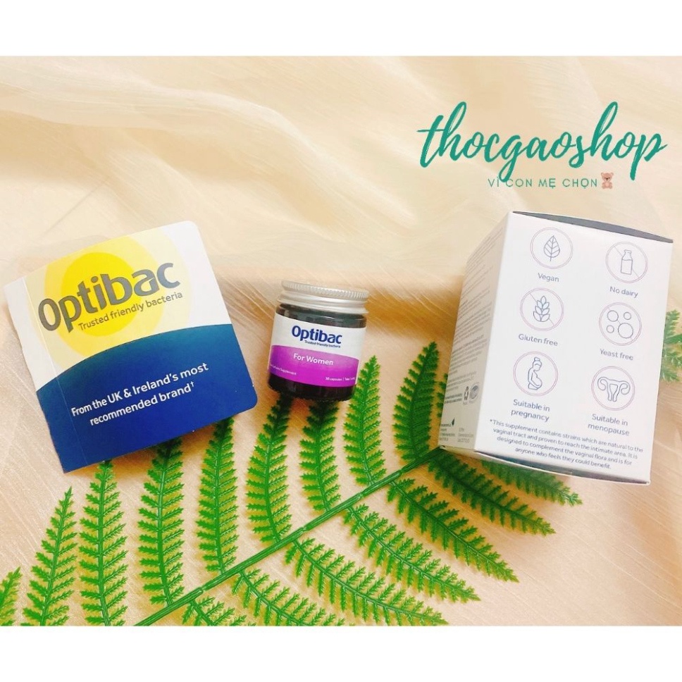Men vi sinh Optibac Probiotics For Women UK  đủ size 30 viên và 90 viên giảm viem cho mẹ bầu và phụ nữ