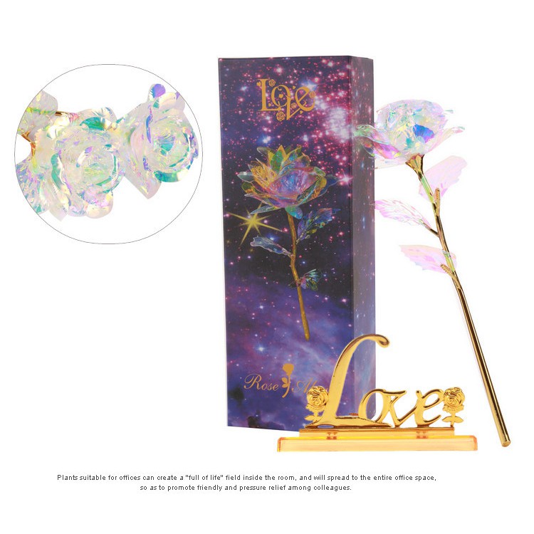 Quà 8/3 Cho Bạn Gái, Cho Mẹ, Cho Vợ Ý Nghĩa - Bông Hồng Galaxy Phát Sáng Đế Chữ Love | BigBuy360 - bigbuy360.vn