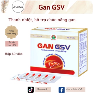(CHÍNH HÃNG GSV) Viên uống hỗ trợ thanh nhiệt, bảo vệ Gan GSV