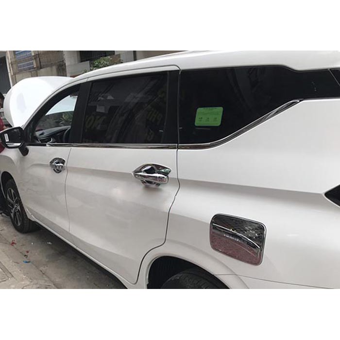 Bộ nẹp viền cong kính, chân kính Mitsubishi Xpander hàng cao cấp