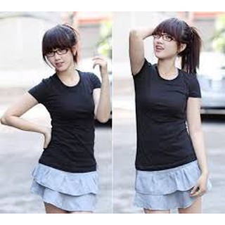 Áo thun nữ cổ tròn