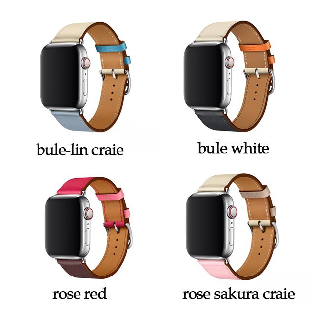 Dây da đồng hồ thay thế cho Apple Watch Apple Watch series 6 SE 5 4 3 2 1 44mm 42mm 40mm 38mm