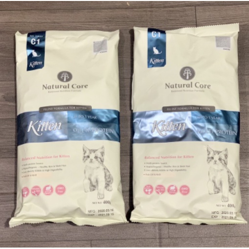 Thức ăn hạt cho mèo con Natural Core Kitten - Túi 400g