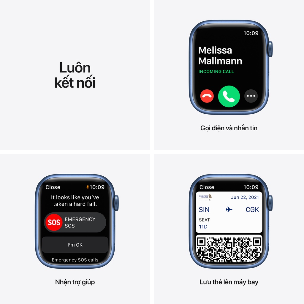 [Trả góp 0%] Đồng hồ thông minh Apple Watch Series 7 AL GPS 41mm- Hàng Chính Hãng [Futureworld- APR]