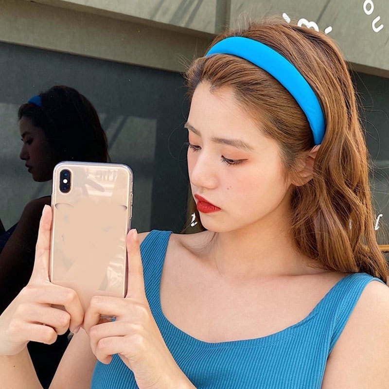 Băng đô màu trơn sành điệu sang trọng