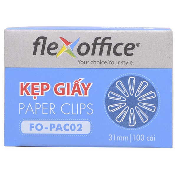 Combo 10 hộp nhỏ Kẹp giấy Tam Giác C62 Thiên Long