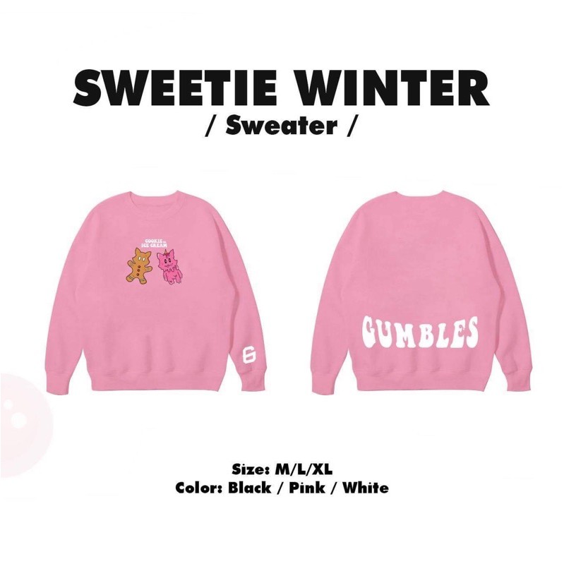 Áo Sweater form rộng CANDY hồng - Gumbles Official