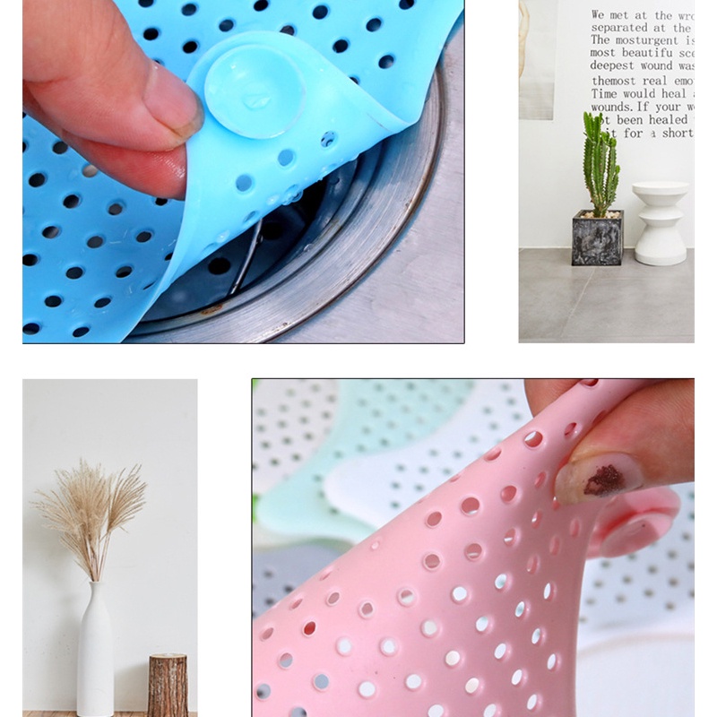 Nắp Đậy Cống Thoát Nước Bồn Rửa Chén / Phòng Tắm Bằng Silicone Chống Tắc Nghẽn Hình