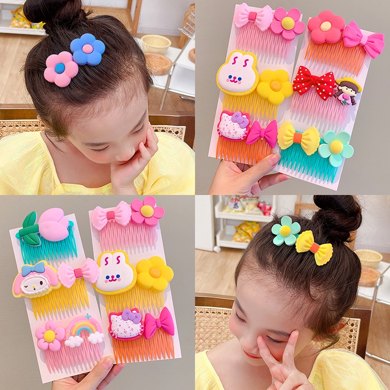 Lược Cài Tóc Kiểu Hoạt Hình Xinh Xắn Phong Cách Hàn Quốc Cho Bé Gái