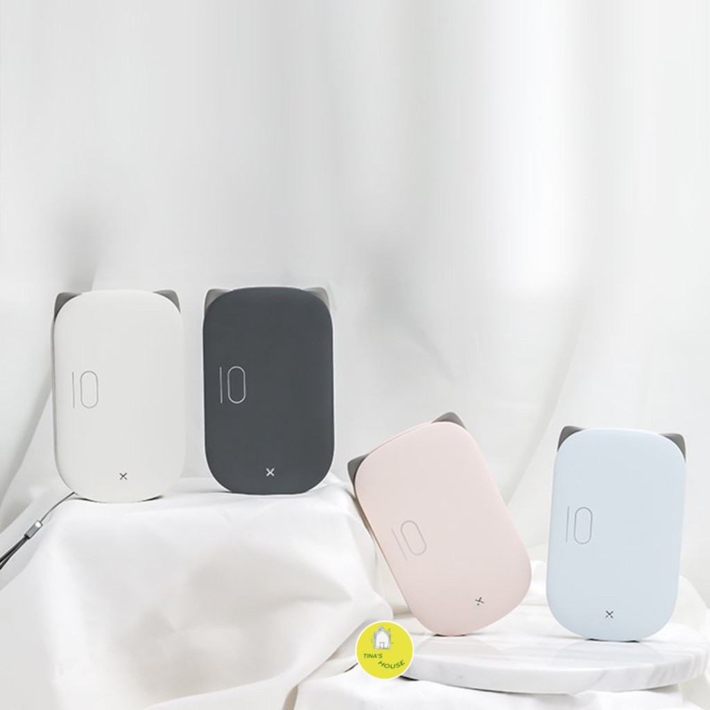 SẠC DỰ PHÒNG TAI MÈO 10.000mAh tặng kèm set Sticker trang trí