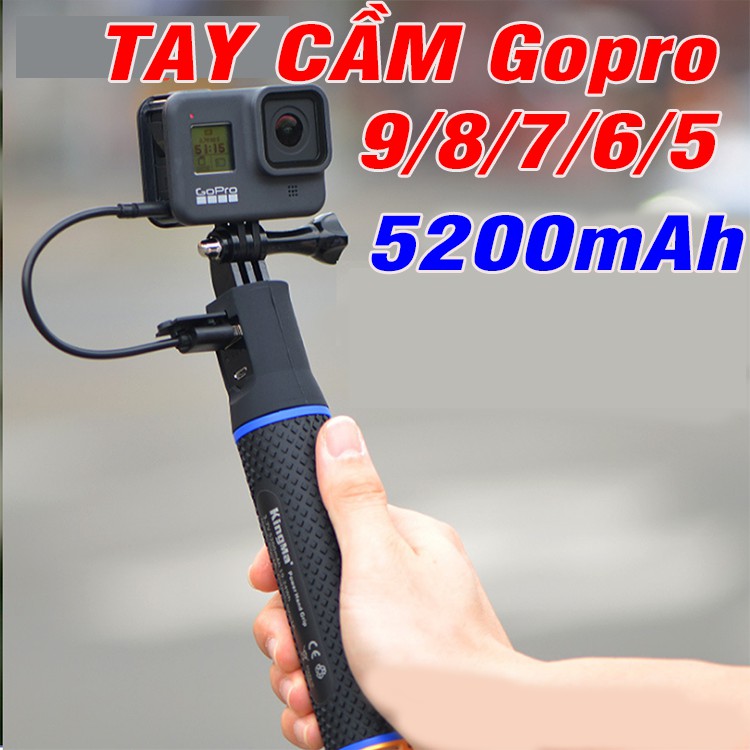 Sạc dự phòng gopro hãng kingma dung lượng cao 5200mah cho máy quay hành động gopro hero 5/6/7/8 | BigBuy360 - bigbuy360.vn