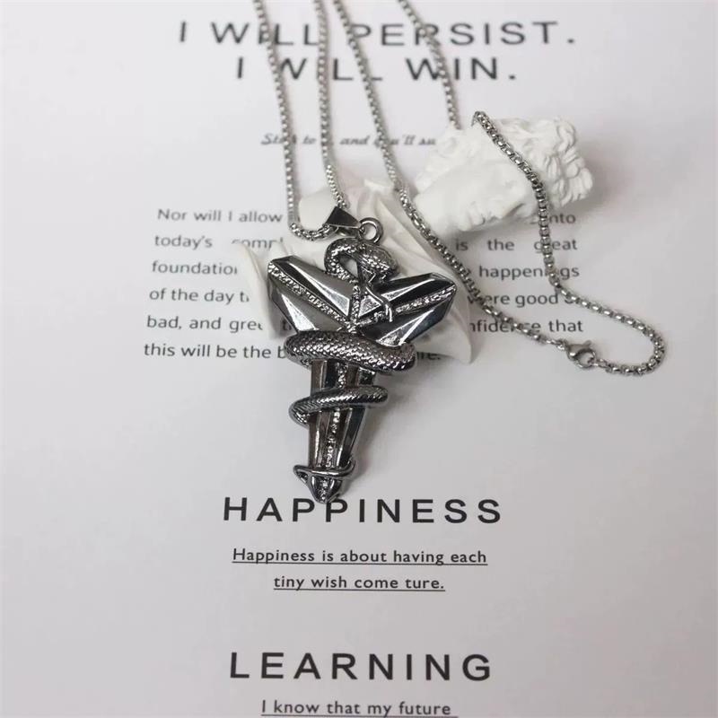 Dây Chuyền Thể Thao Màu Đen Mặt Hình Mamba Vper Kobe Phong Cách Thể Thao Hip Hop Sành Điệu Dành Cho Nam Nữ F728